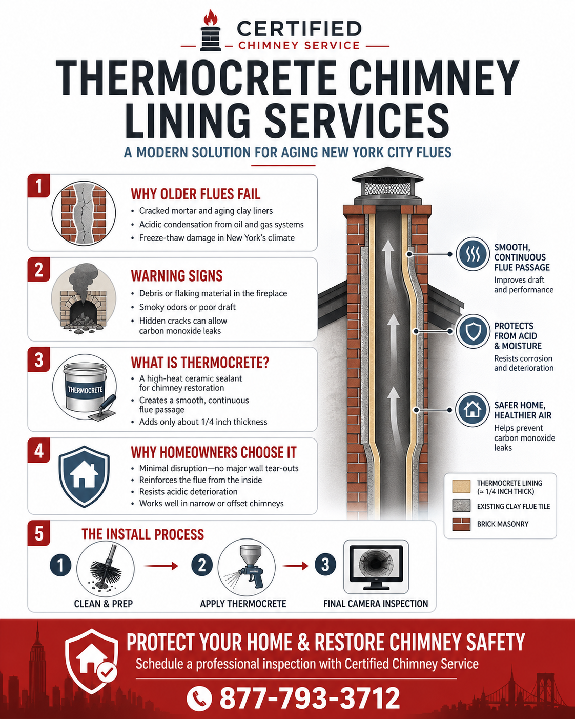 Thermocrete Chimney Lining Infographic